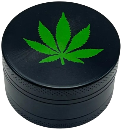 Dichavador de Metal — 3 Partes Folha Black Médio